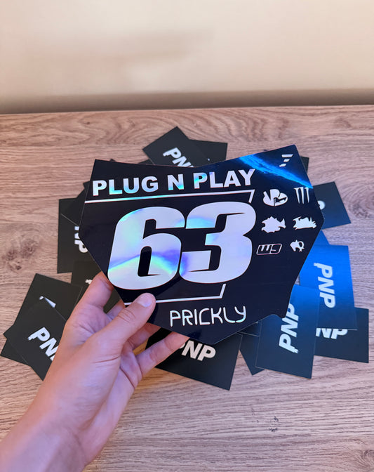 Motocutz Plate Decal + 3 Mini Plates