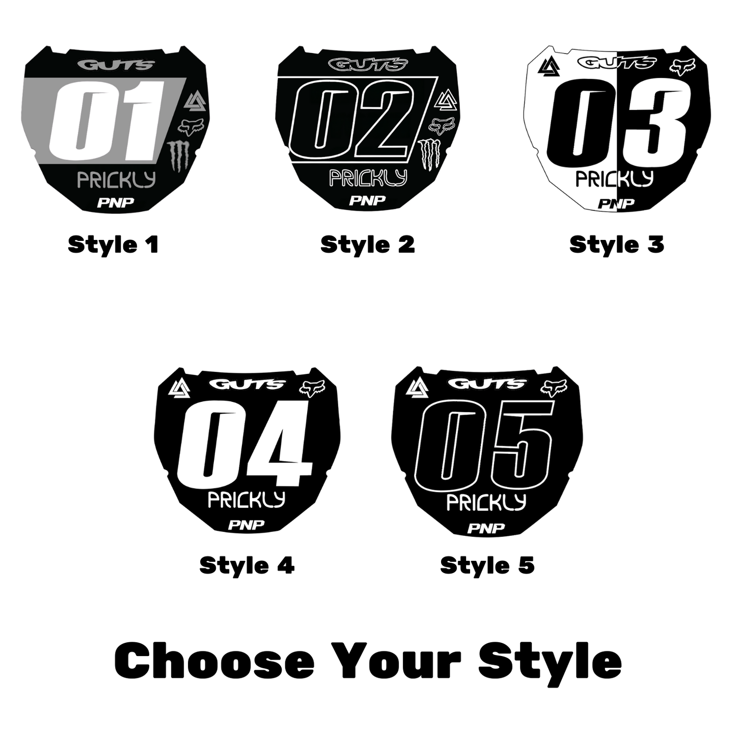 ODI Plate Decal + 3 Mini Plates